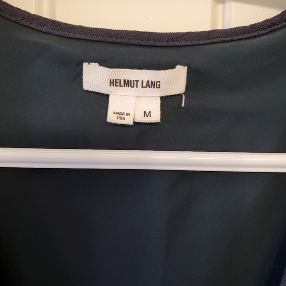 Helmut Lang sleeveless Side Drape Breeze dress, in teal color - Picture 4 of 7